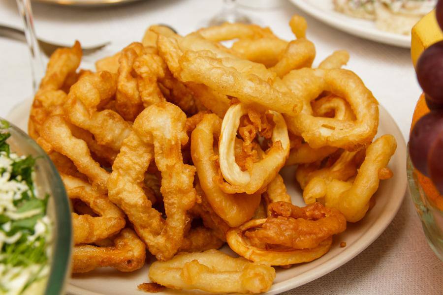 Кальмары в пивном кляре Кальмары в пивном кляре
