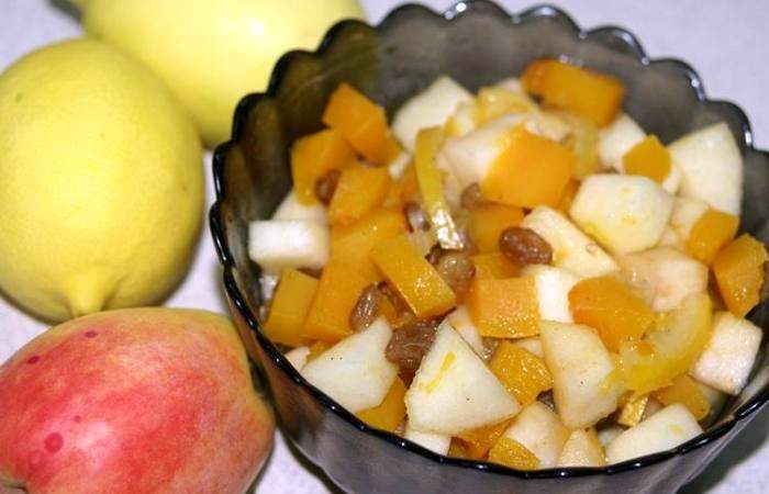 Рецепт Десерт из тыквы, яблока и лимона шаг-5