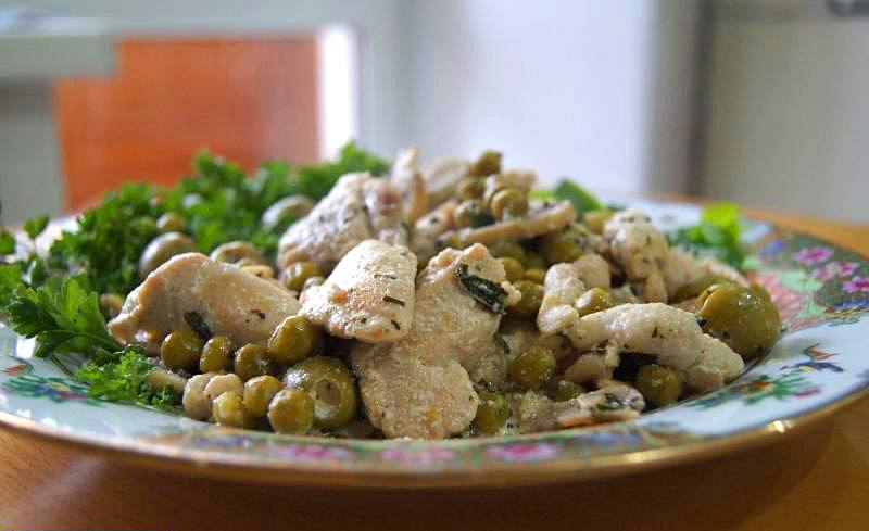 Простой мяса по-французски из курицы Простой мяса по-французски из курицы