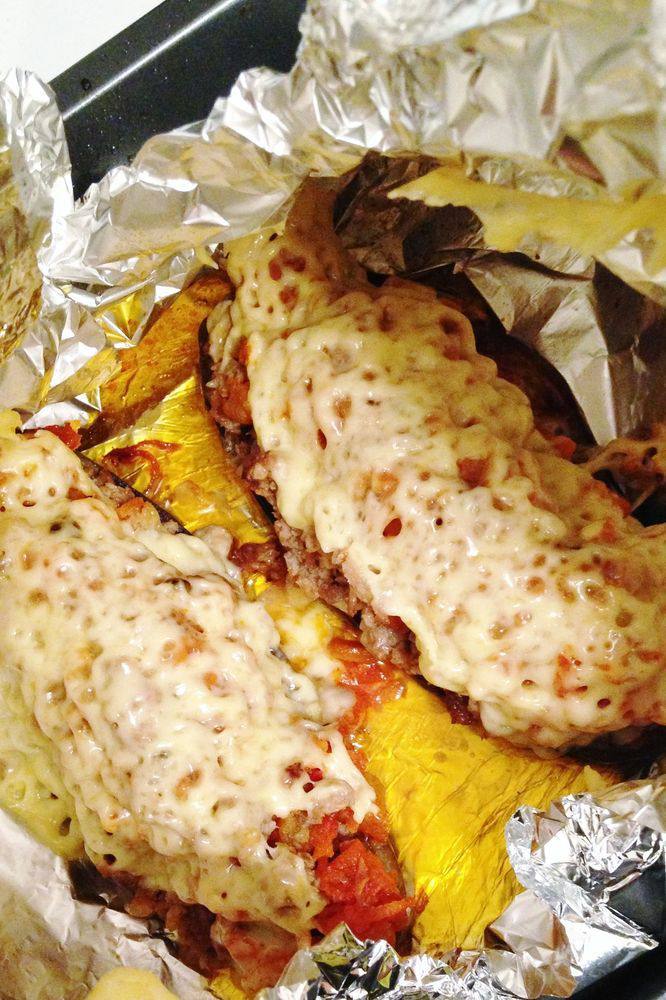 Фаршированные баклажаны с мясом Фаршированные баклажаны с мясом
