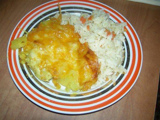 Куриное филе с ананасами и сыром Куриное филе с ананасами и сыром