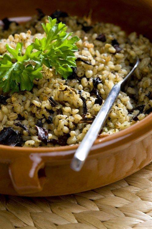 Плов из ячменя с грибами Плов из ячменя с грибами