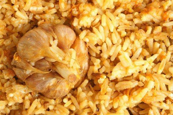 Рис с запеченным чесноком и розмарином Рис с запеченным чесноком и розмарином