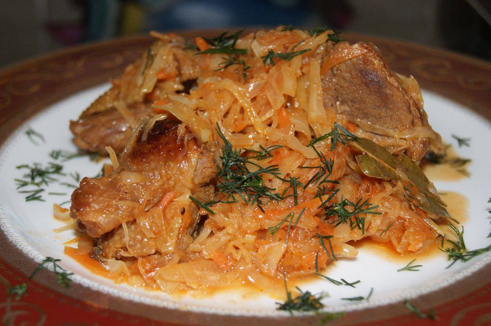 Утка, тушеная с капустой Утка, тушеная с капустой