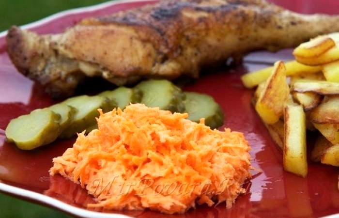 Рецепт Салат из моркови с чесноком шаг-3