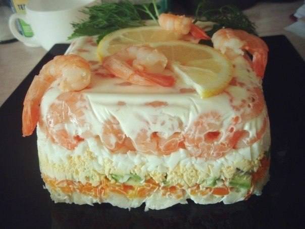 Салат с креветками Салат с креветками