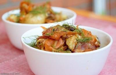 Теплый мясной салат Теплый мясной салат
