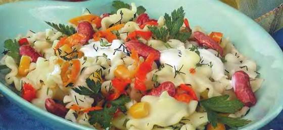 Салат с фасолью и кукурузой Салат с фасолью и кукурузой