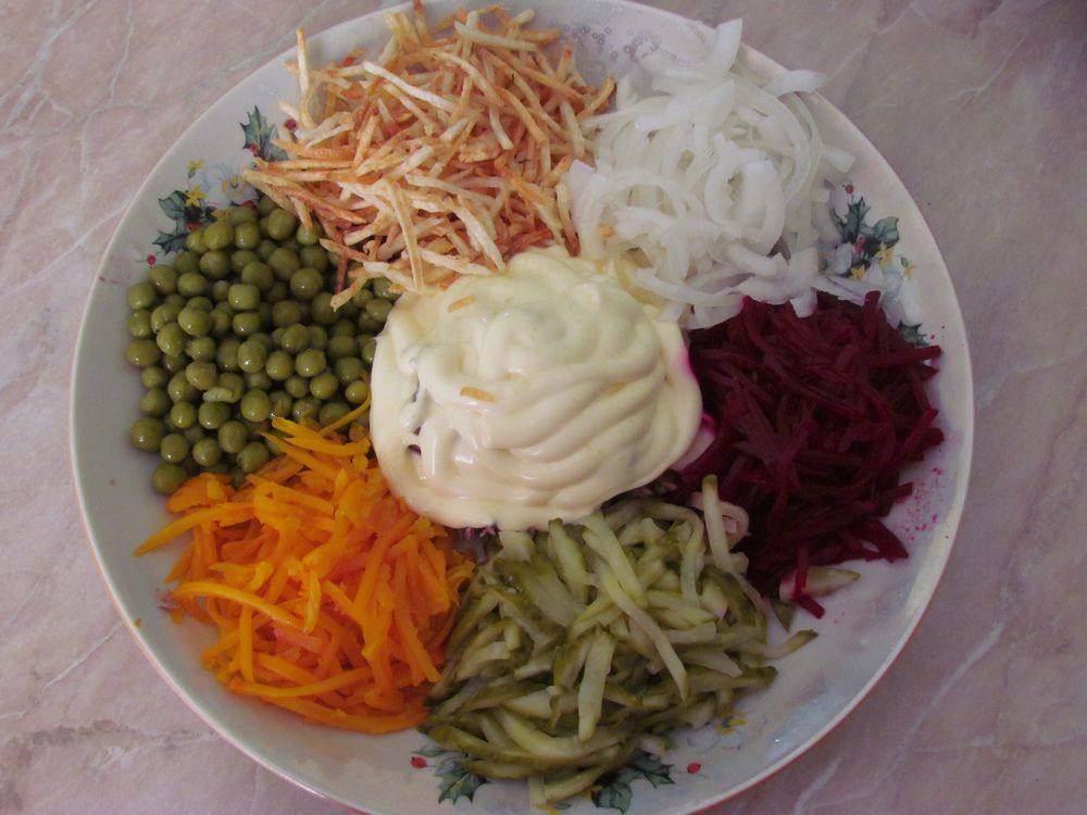 Рецепт салата с жареным мясом Рецепт салата с жареным мясом