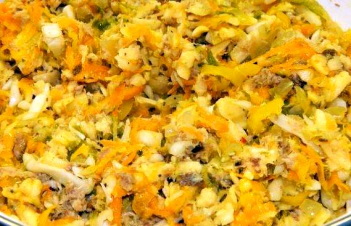 Рецепт Шаурма с рыбой, сыром и овощами шаг-6