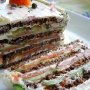 Бутербродный торт с копченым лососем и сливочным сыром, рецепт — Вкусо.ру Бутербродный торт с копченым лососем и сливочным сыром, рецепт — Вкусо.ру