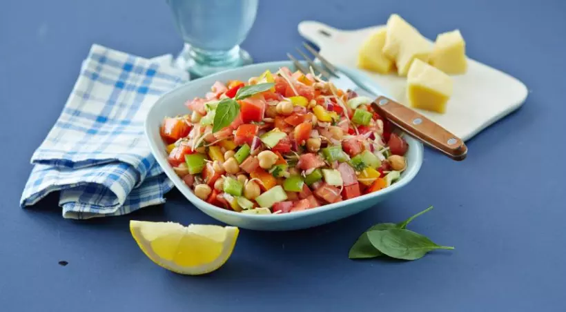 Готовим Вегетарианские Средиземноморский салат