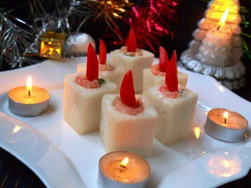 Готовим Закуски Закуска «Новогодние свечи»