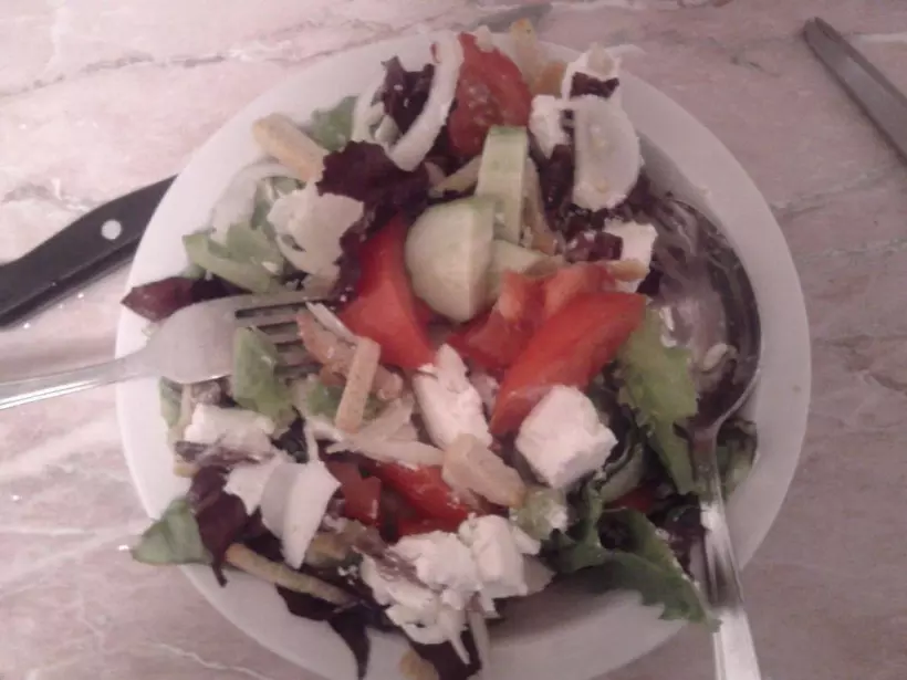 Готовим Салаты Греческий салат с сухариками