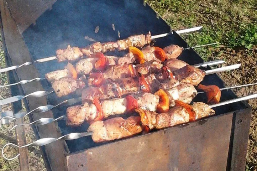 Готовим Мясо Шашлык из свинины с болгарским перцем