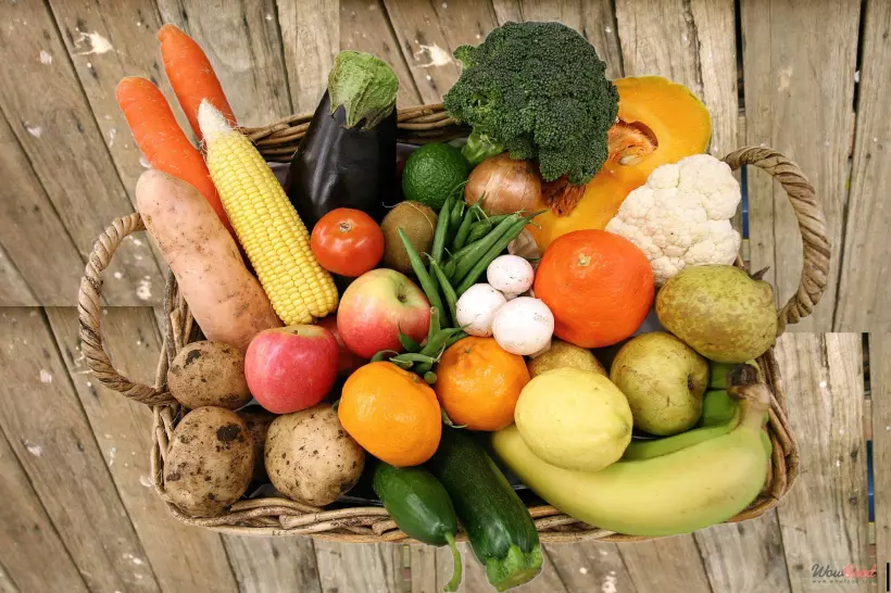 Ешьте больше овощей и фруктов