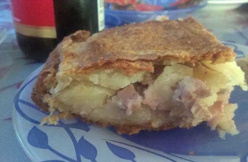 Готовим Мясо Слоеный пирог со свининой и картошкой