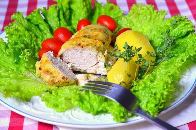 Готовим Мясо Куриное филе в сливочном соусе с тимьяном