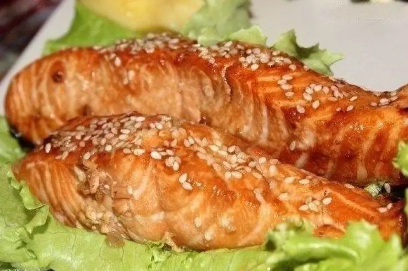 Готовим Рыба Семга в соево-медовом соусе