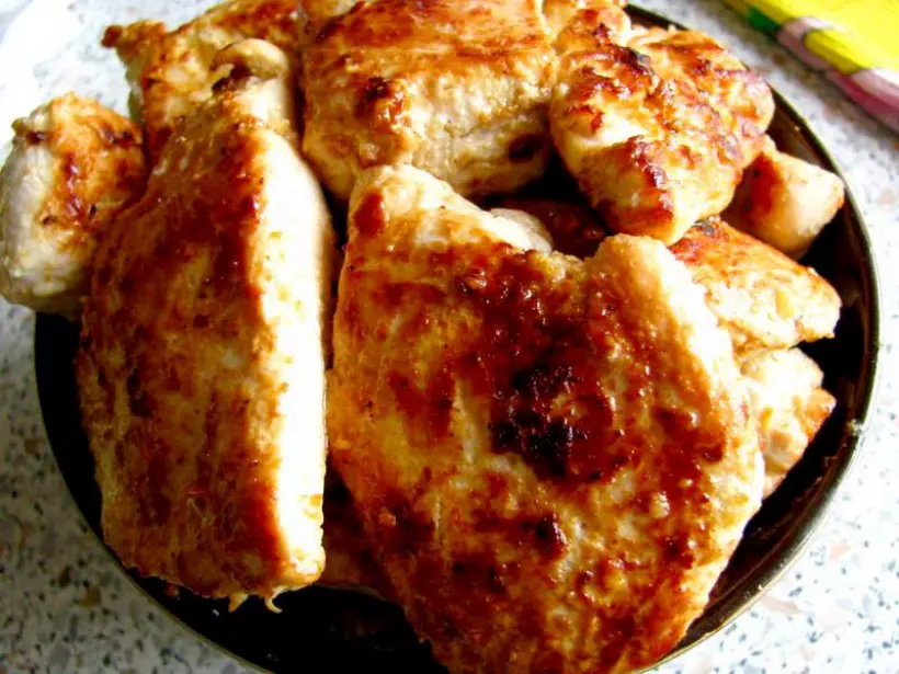 Готовим Мясо Курица в сметанно-чесночном маринаде
