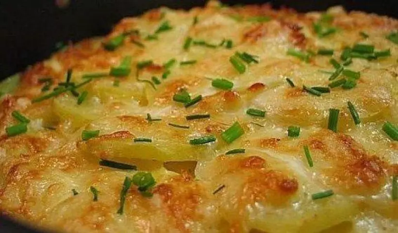 Готовим Вегетарианские Картофель дофине, запеченный под сыром