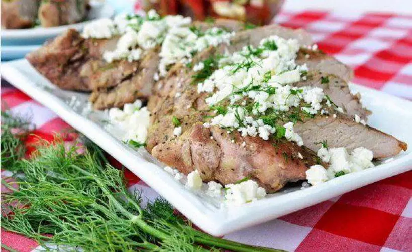 Готовим Мясо Свиная вырезка по-гречески на гриле