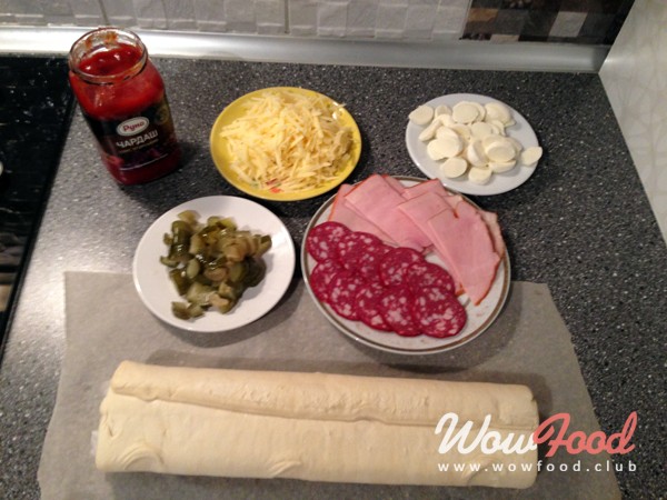 Рецепт Стромболи — сытная пицца-рулет  шаг-2