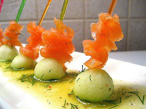 Рецепт Закуска из копченого лосося и яблок Готовим Закуски Закуска из копченого лосося и яблок