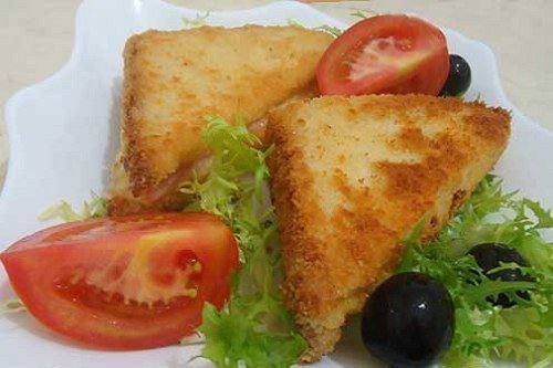Рецепт Сэндвичи с ветчиной и сыром шаг-6