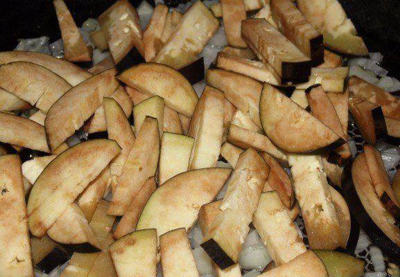 Рецепт Теплая закуска из грибов и баклажанов  шаг-2