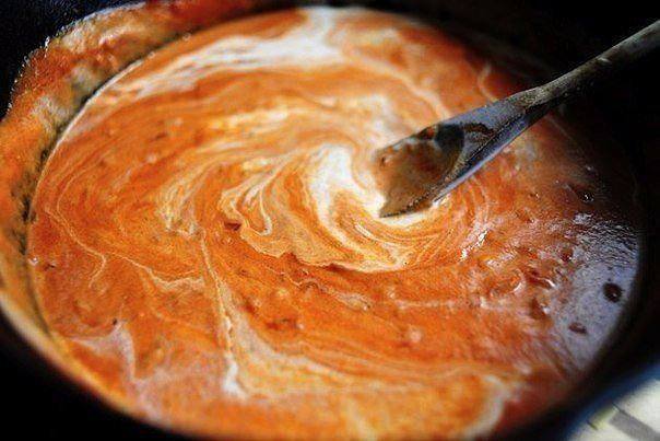 Рецепт Феттучине в томатно-сливочном соусе  шаг-2