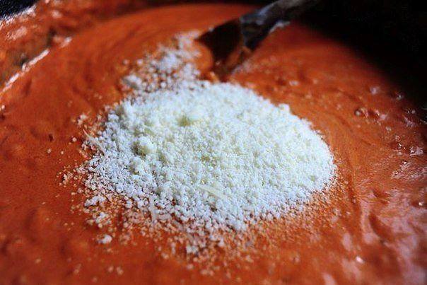 Рецепт Феттучине в томатно-сливочном соусе шаг-3