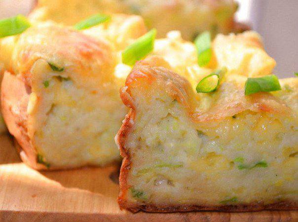 Рецепт Кабачковая запеканка Готовим Закуски Кабачковая запеканка