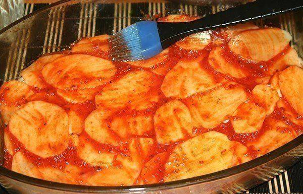 Рецепт Картофельная запеканка с беконом  шаг-2