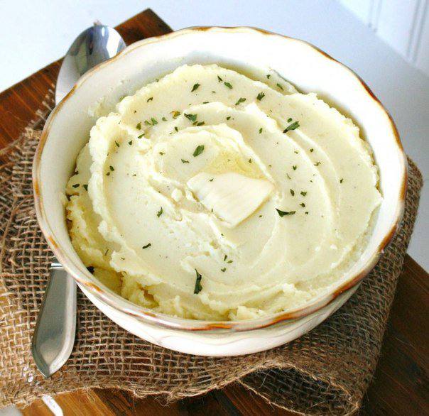 Рецепт Картофельное пюре со сметаной Готовим Закуски Картофельное пюре со сметаной