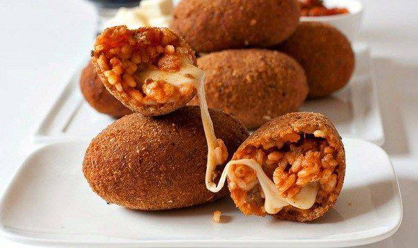 Рецепт Крокеты из риса с говядиной и сыром Готовим Закуски Крокеты из риса с говядиной и сыром