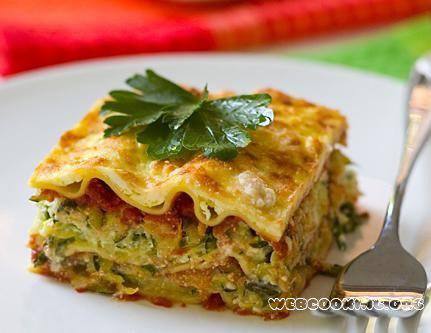 Рецепт Лазанья овощная Готовим Закуски Лазанья овощная
