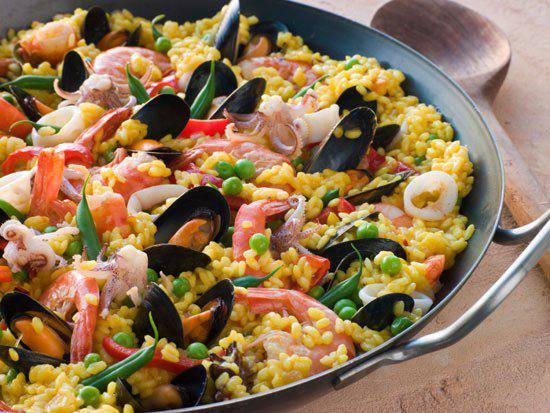 Рецепт Паэлья с морепродуктами Готовим Закуски Паэлья с морепродуктами