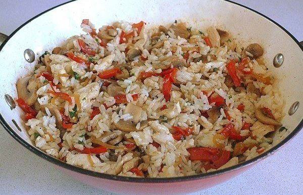 Рецепт Рис жасмин с овощами и курицей шаг-6