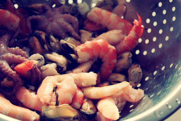 Рецепт Ризотто с морепродуктами под сырной корочкой  шаг-2