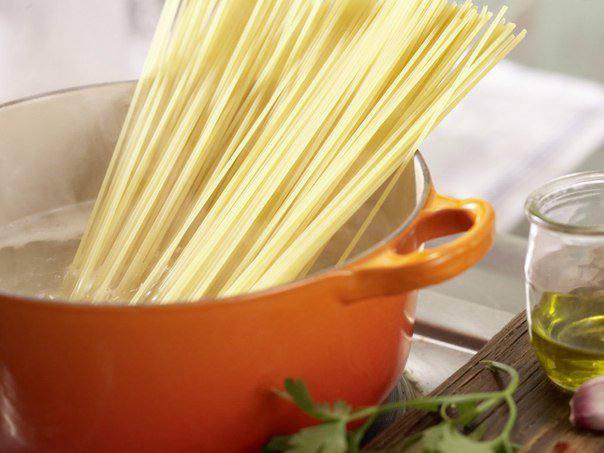 Рецепт Спагетти с чесноком и перцем чили шаг-1