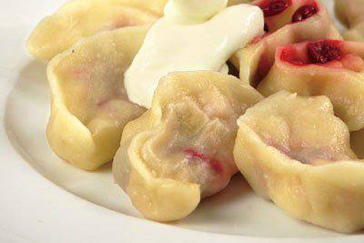 Рецепт Вареники с рябиной и яблоками Готовим Закуски Вареники с рябиной и яблоками