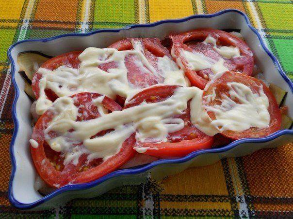 Рецепт Запеканка с баклажанами, курицей и помидорами  шаг-2