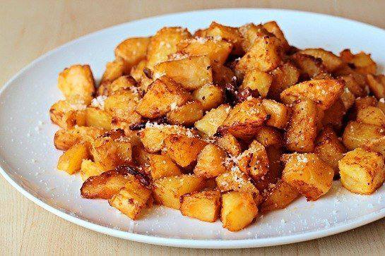 Рецепт Жареный картофель с сыром Готовим Закуски Жареный картофель с сыром