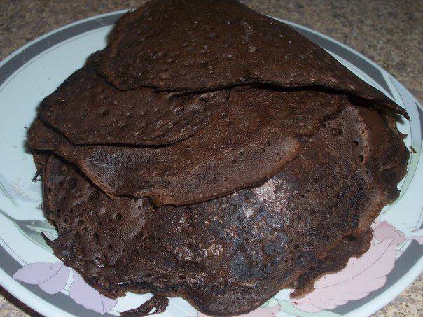 Рецепт Бисквитно-шоколадные оладьи  шаг-4