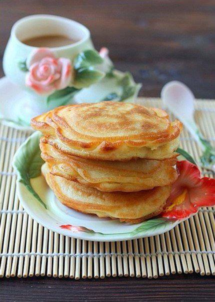 Рецепт Оладьи с мясным припеком Готовим Выпечка Оладьи с мясным припеком