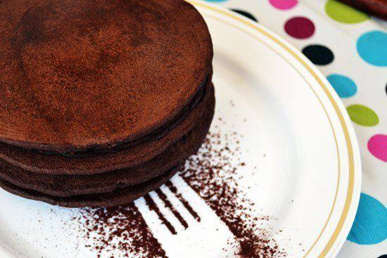 Рецепт Шоколадные оладьи под шоколадным соусом  шаг-2