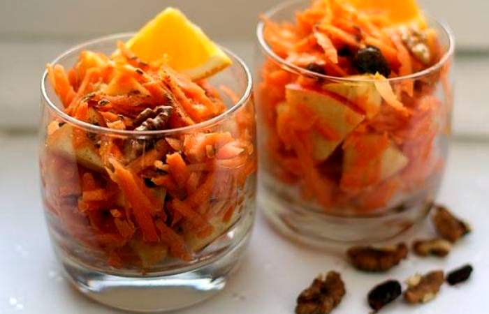 Рецепт Фруктовый салат с морковью Готовим Десерты Фруктовый салат с морковью