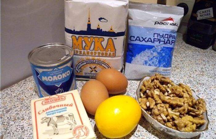 Рецепт Орешки со сгущенкой шаг-1