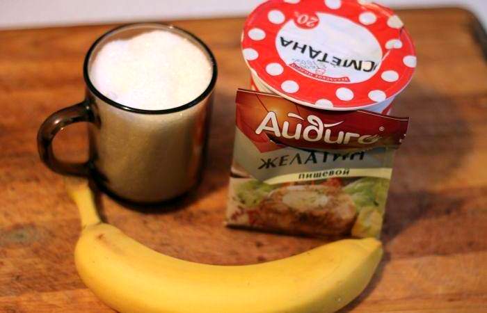Рецепт Птичье молоко с бананом шаг-1